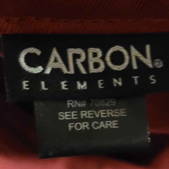 Women's Pineapple Hat Cap Strap Back Men Maroon Carbon Elements Adjustable Logo - Picture 8 of 9